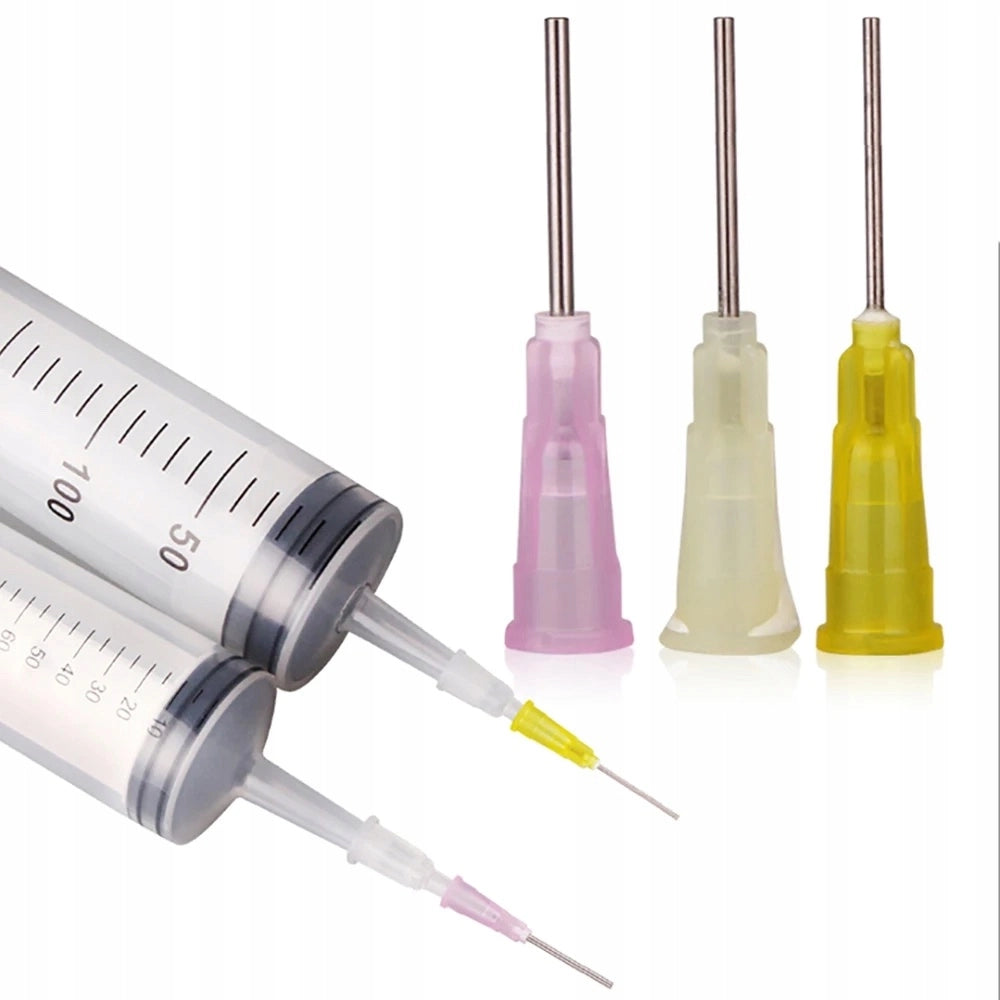 Ago Dosatore 19G 0,84mm – Precisione e Riutilizzabile | Lunghezza 30mm, Colore Crema Giallo