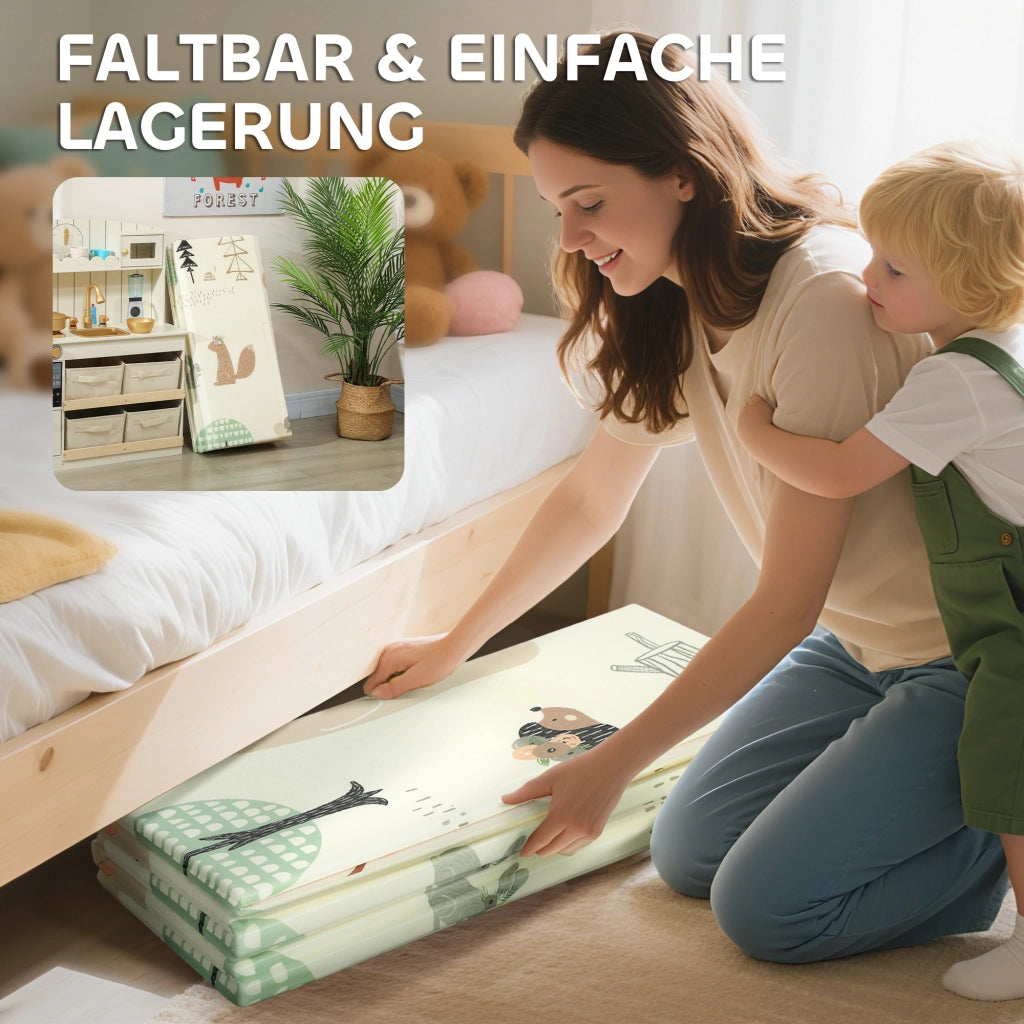 Tappeto gioco per bambini ¨C zephmum ¨C 196x176 cm, multicolore, pieghevole