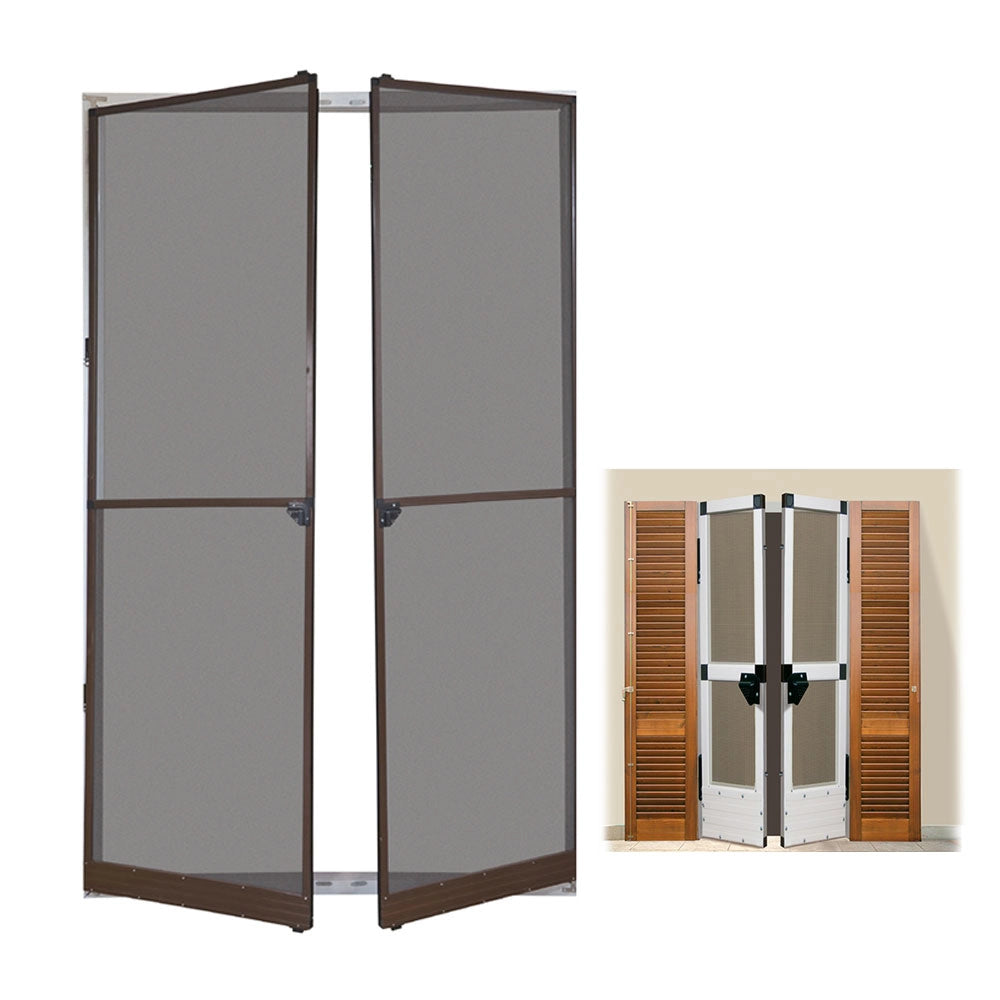 Zanzariera Priscilla per Porta a Doppio Battente Riducibile in Alluminio Colore: Bianco Ral 9016