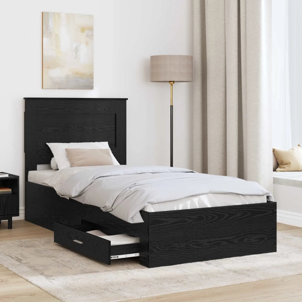 Struttura del letto con cassetto con testiera Legno multistrato 3410367
