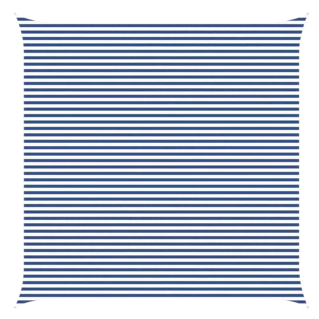 Telo Ombra da Esterno Blu e Bianco 6 x 6 m 42030989