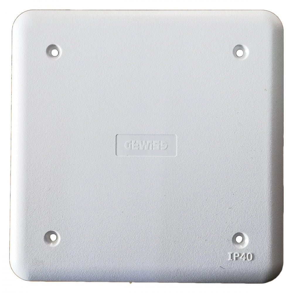 Coperchio bianco copriscatola per scatola gewiss, scegli se  152x98mm