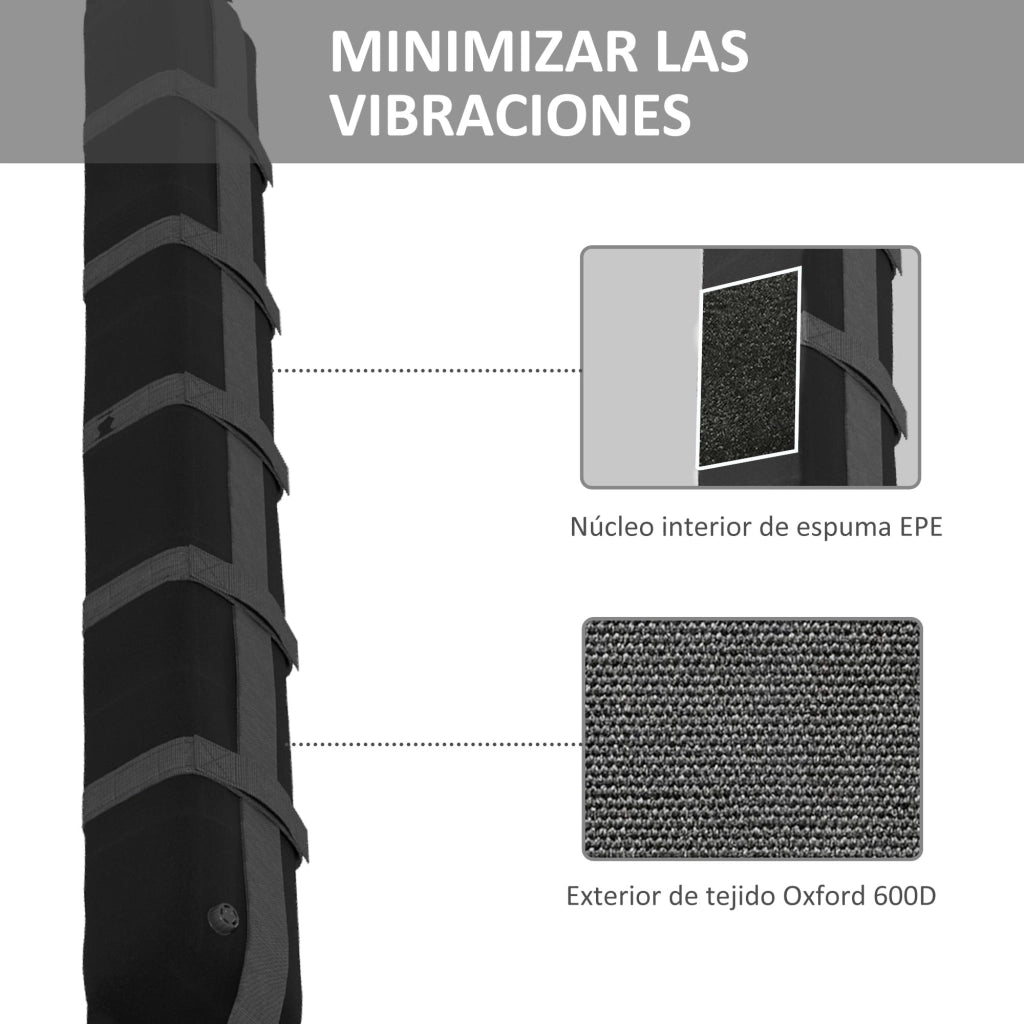Portaequipajes per Auto ¨C zephmum ¨C 2 Pezzi 85x10x8 cm Nero