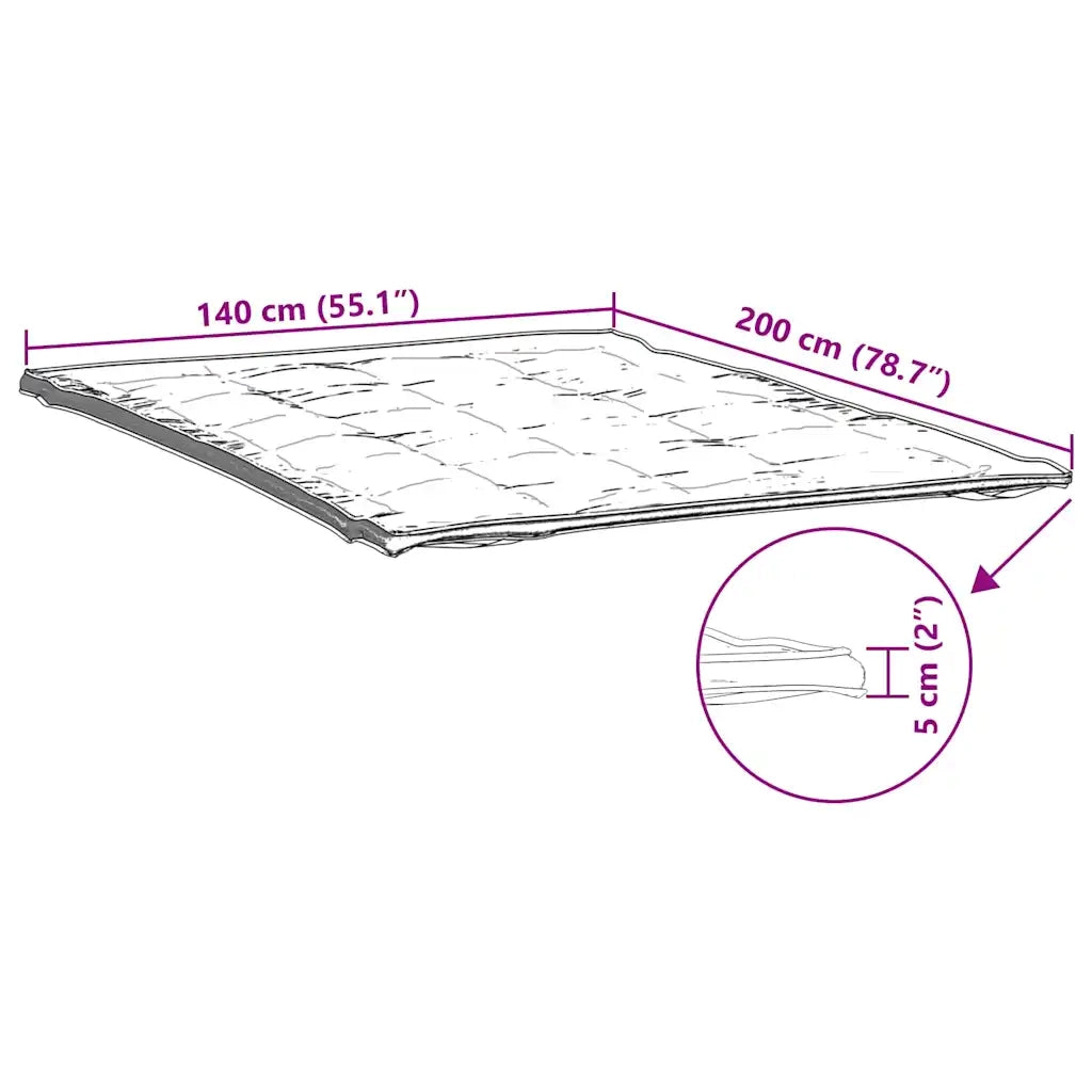 Coprimaterasso-Fodera per Materasso Bianco 140x200 cm