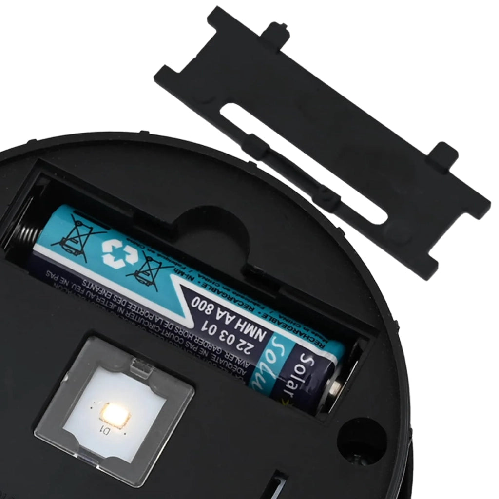 Faro LED solare per sentieri 2 pcs Nero 879730