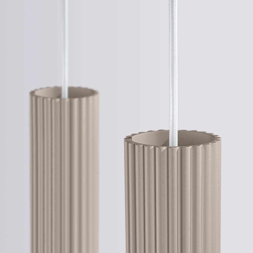 Lampada a sospensione KARBON 2 taupe