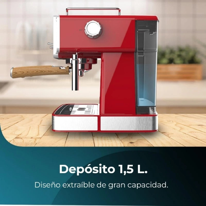 CECOTEC 01727 - Power Espresso 20 Tradizionale Light Red