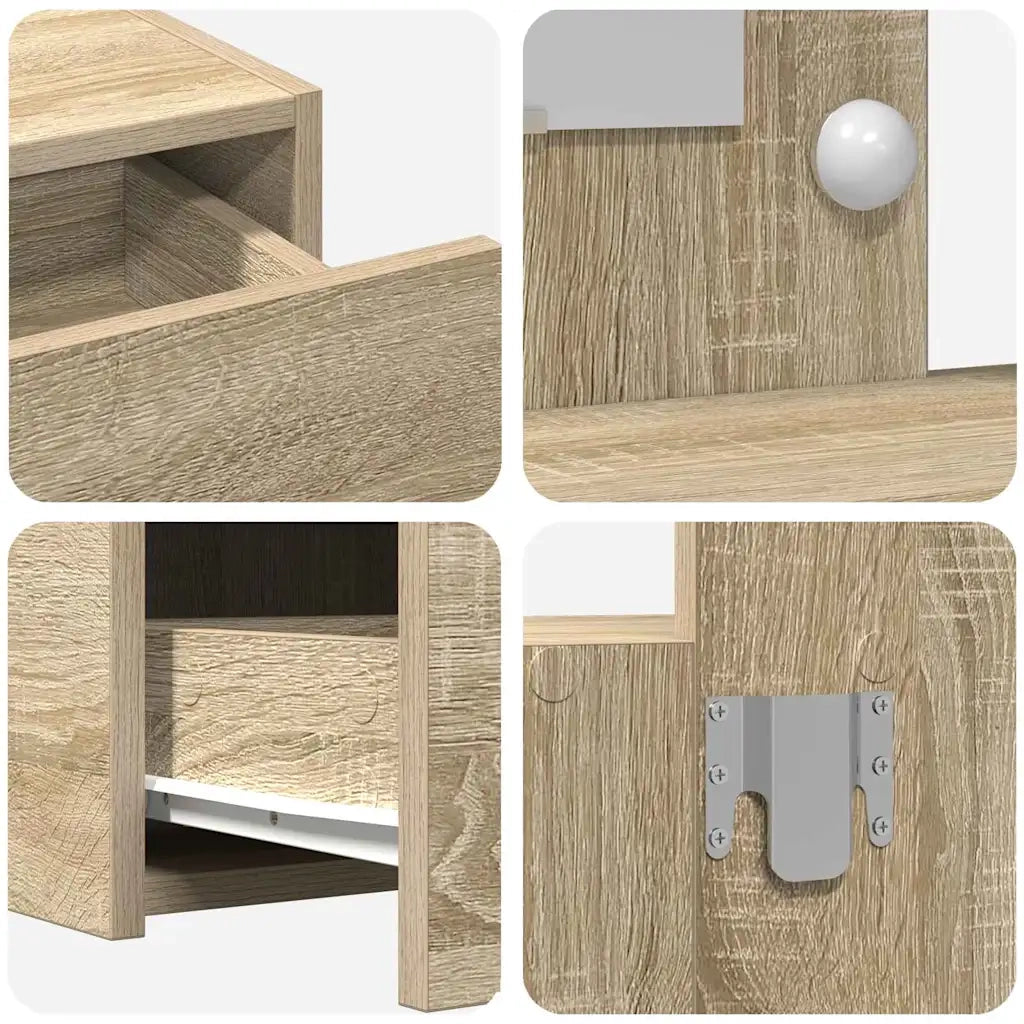 Toeletta | Tavolo da Trucco Marrone 83 x 40 x 70 cm Legno multistrato