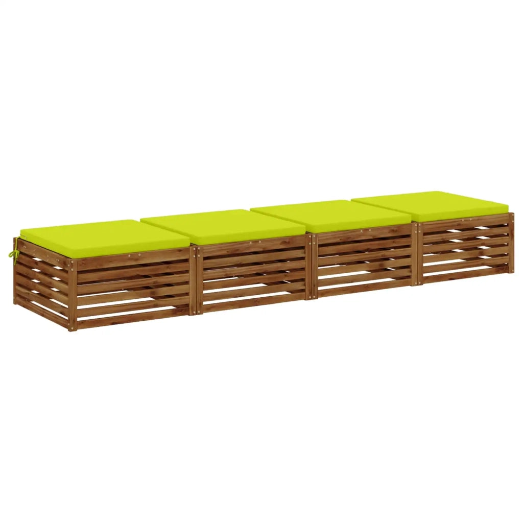 Cuscini per Sedia in 4 Pezzi SOEST 4 pz 100% Poliestere 944672