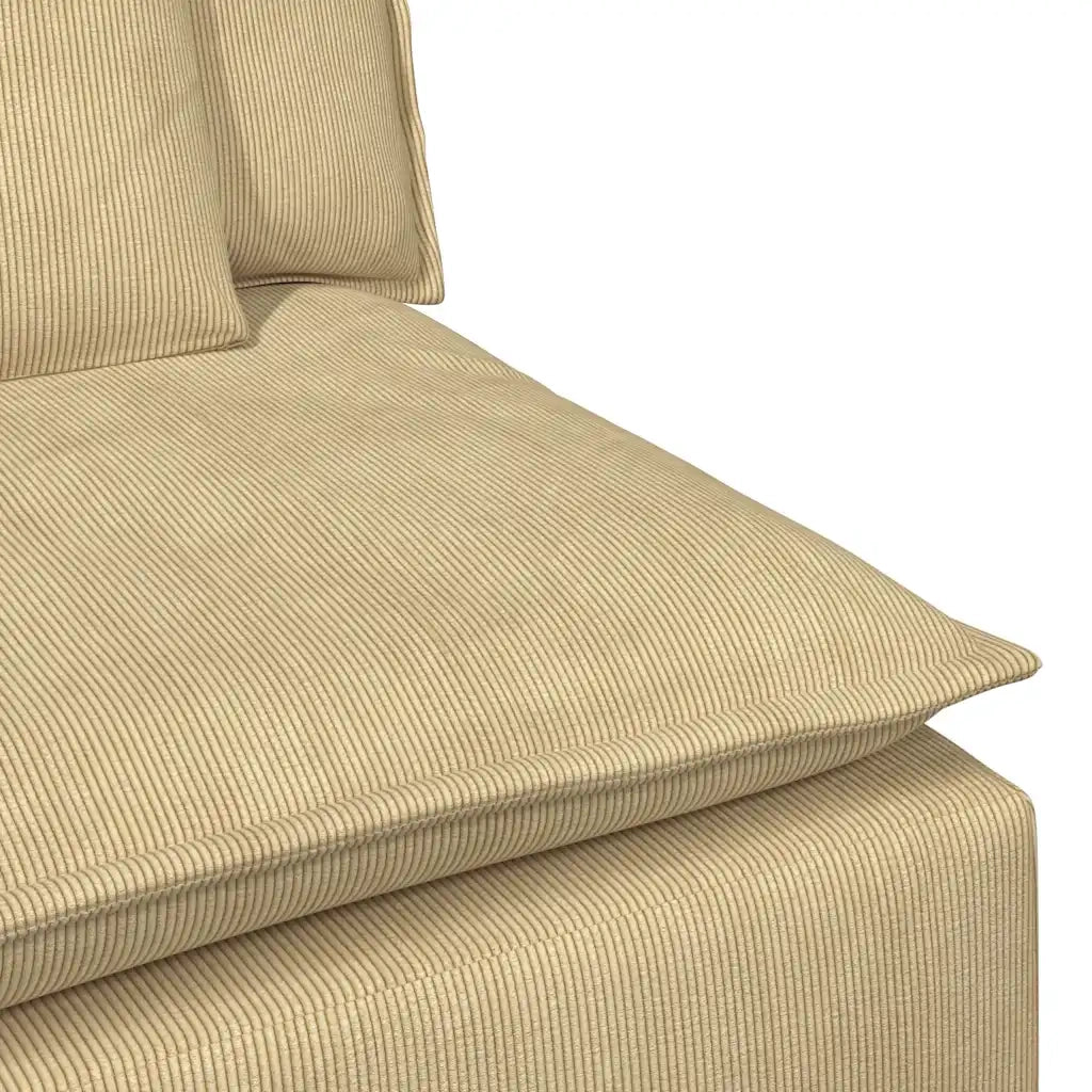 Divano Modulare con Cuscini Verde Grigio 3321111