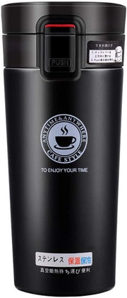 Termo Isolante Imbottito con Coperchio - BPA libero - 380 ml - Nero