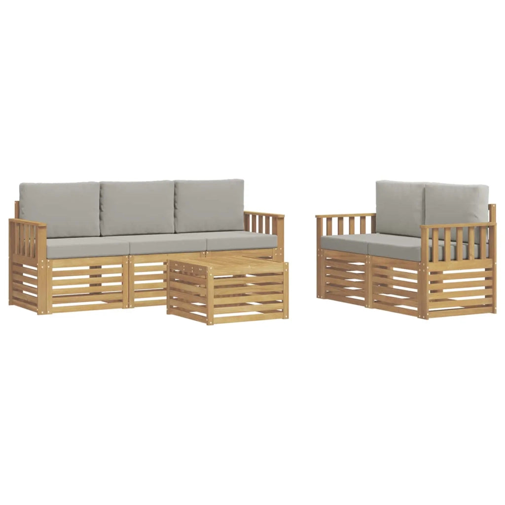 Set divani Legno di Acacia Massello 3391386