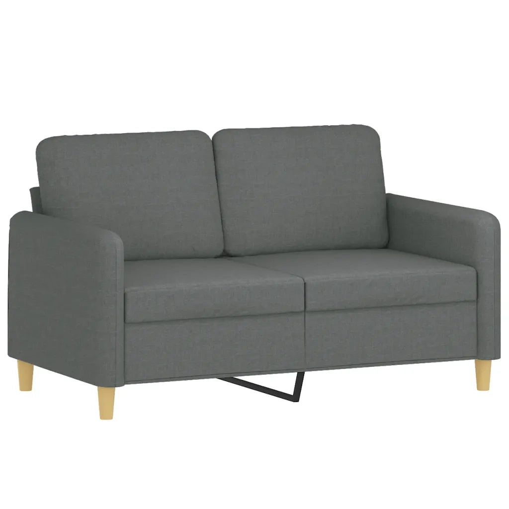 Set di Divani 3 pz con Cuscini Grigio Scuro in Tessuto 3202111
