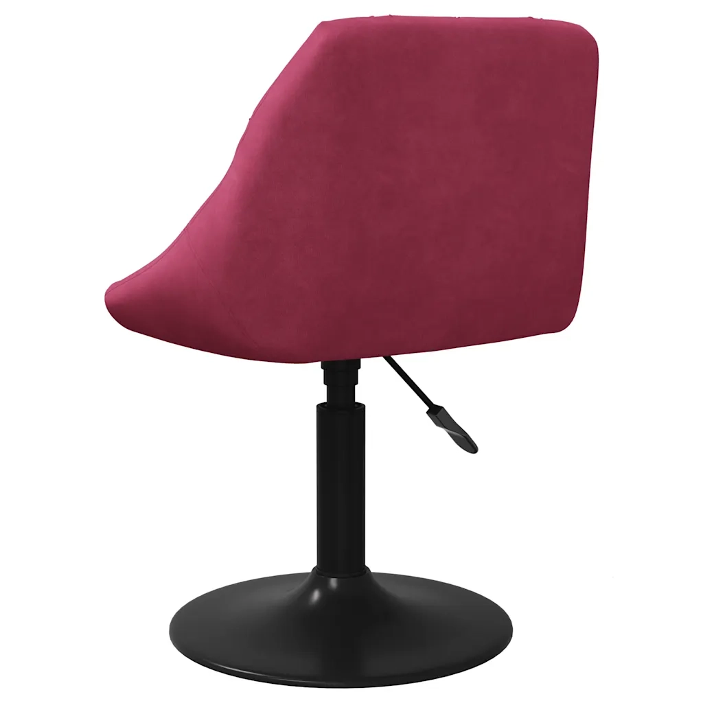 Sedia da Pranzo Rosso Vino in Velluto 3088819