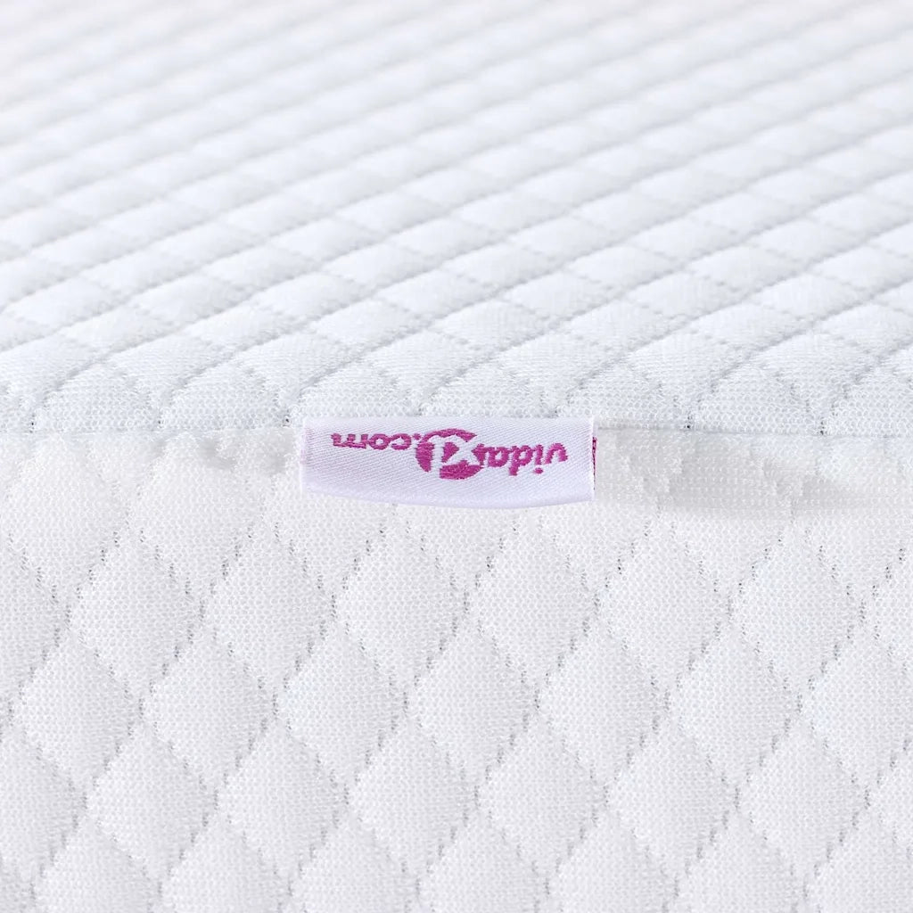 Topper per materasso-Materassino Bianco 140 x 200 cm Tessuto Jacquard 169938
