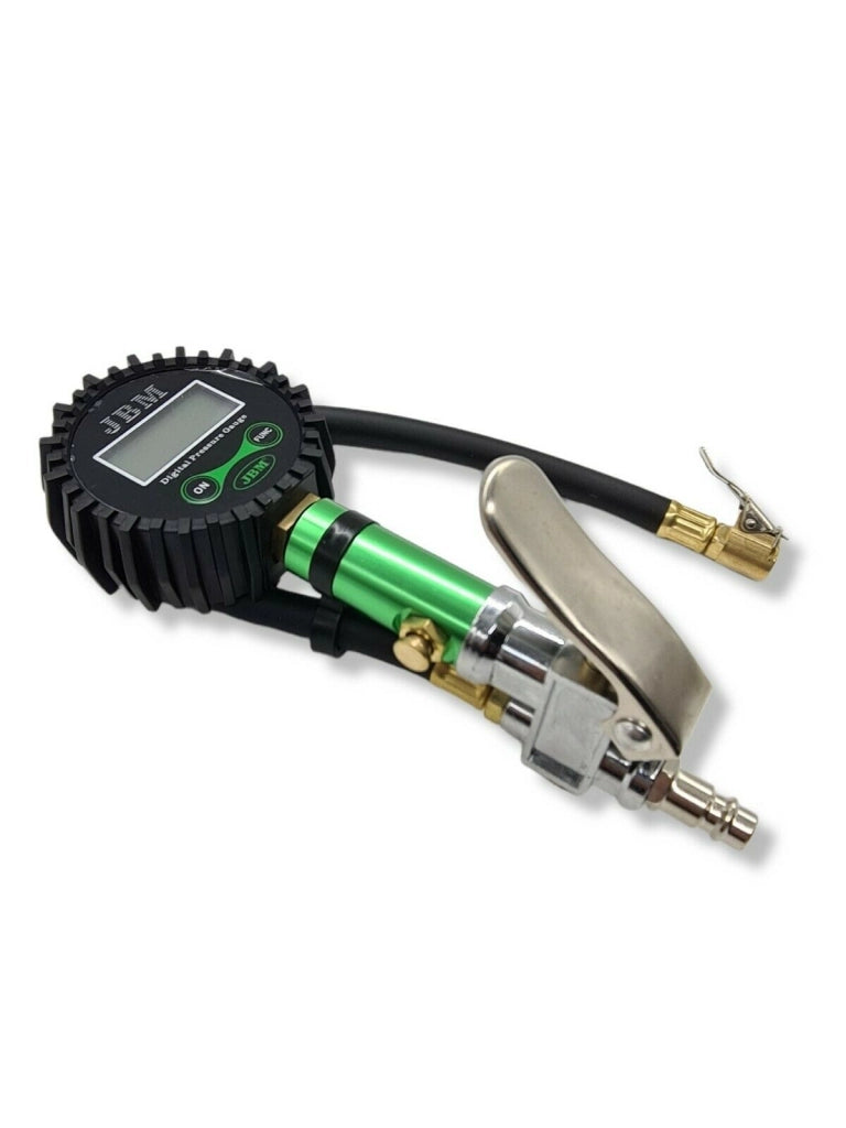 MANOMETRO DIGITALE PRESSIONE GOMME PISTOLA GONFIAGGIO PNEUMATICI 200 PSI LCD