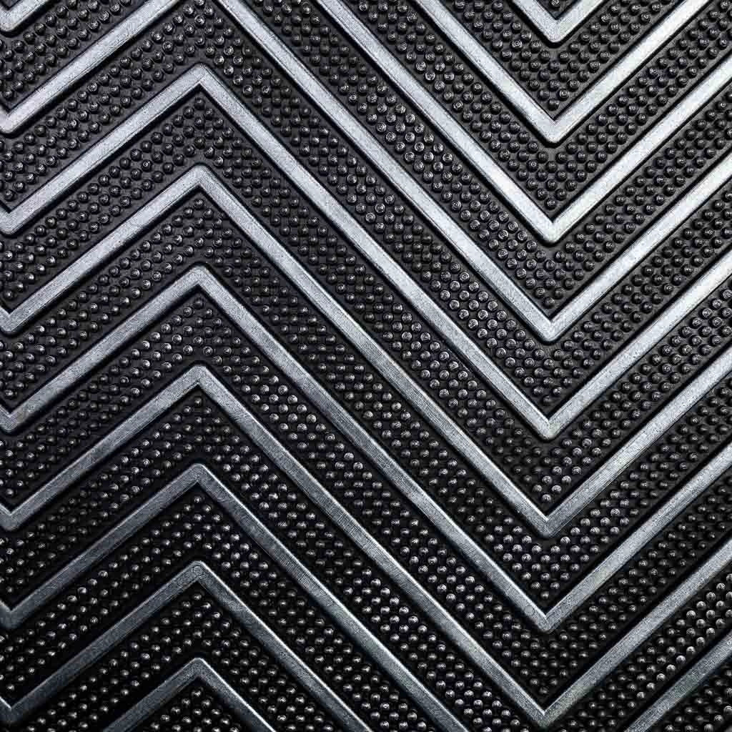 Zerbino in gomma nera 45x75x0,7