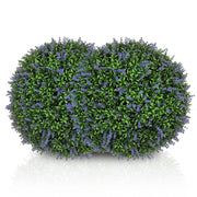 2 Piante Artificiali Topiary Sfere ¨C zephmum ¨C Viola Verde 42cm