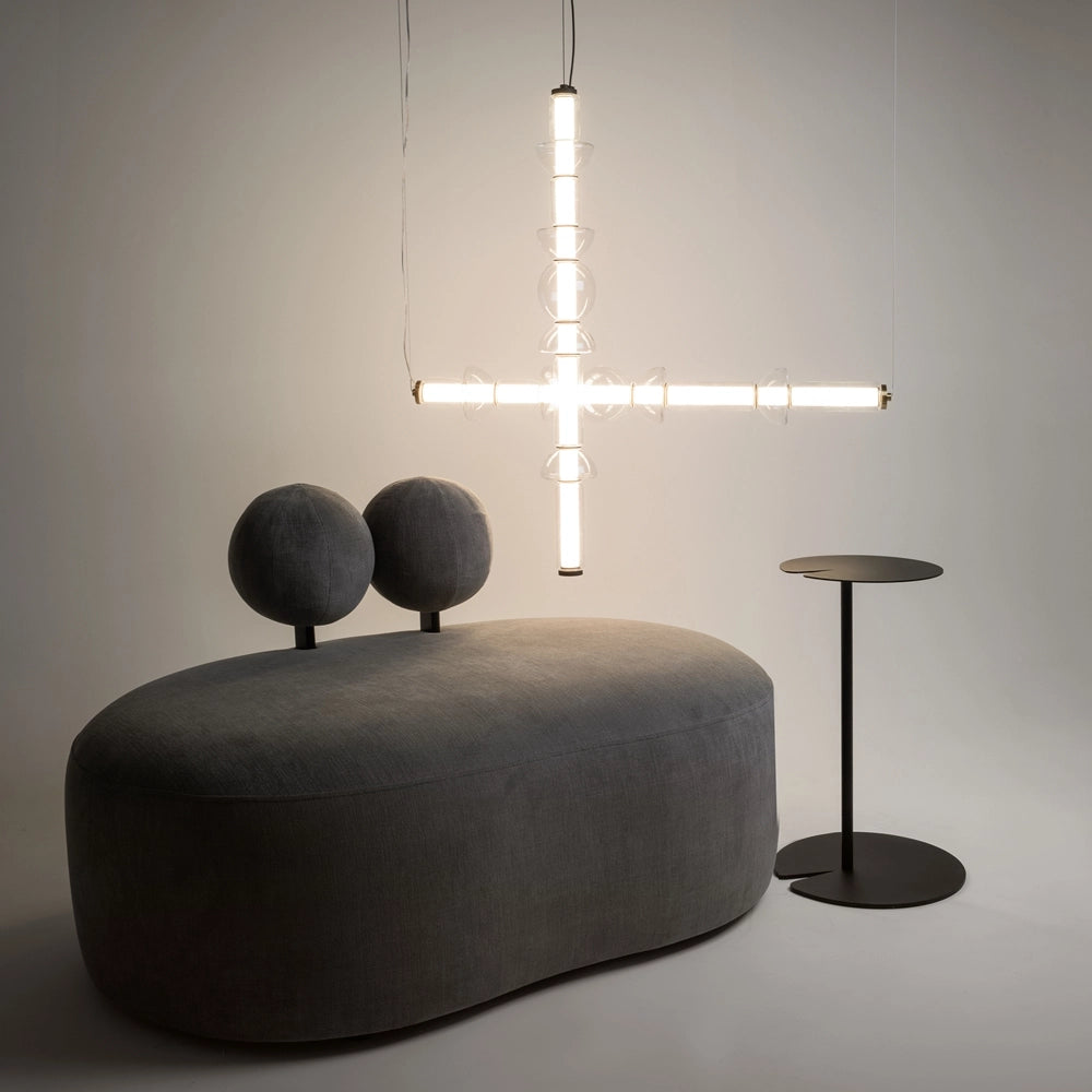 Lampada a sospensione Cosmo LED 39W nera vetro Maytoni