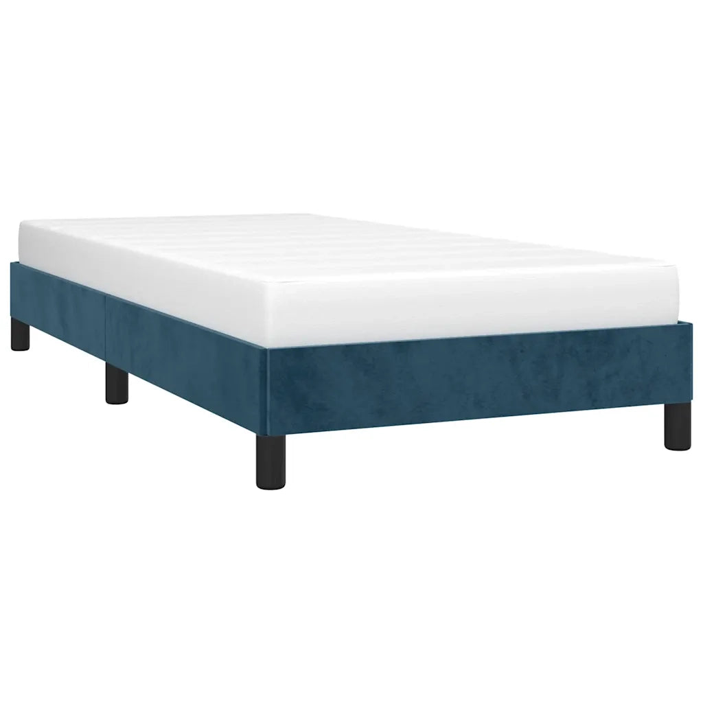 Giroletto senza Materasso Blu Scuro 90x200 cm in Velluto 346956