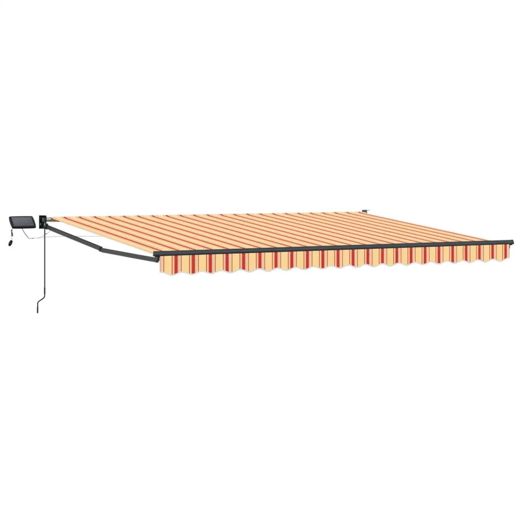 Tenda retrattile manuale con LED Multicolore 4,5 × 3 m 3419482