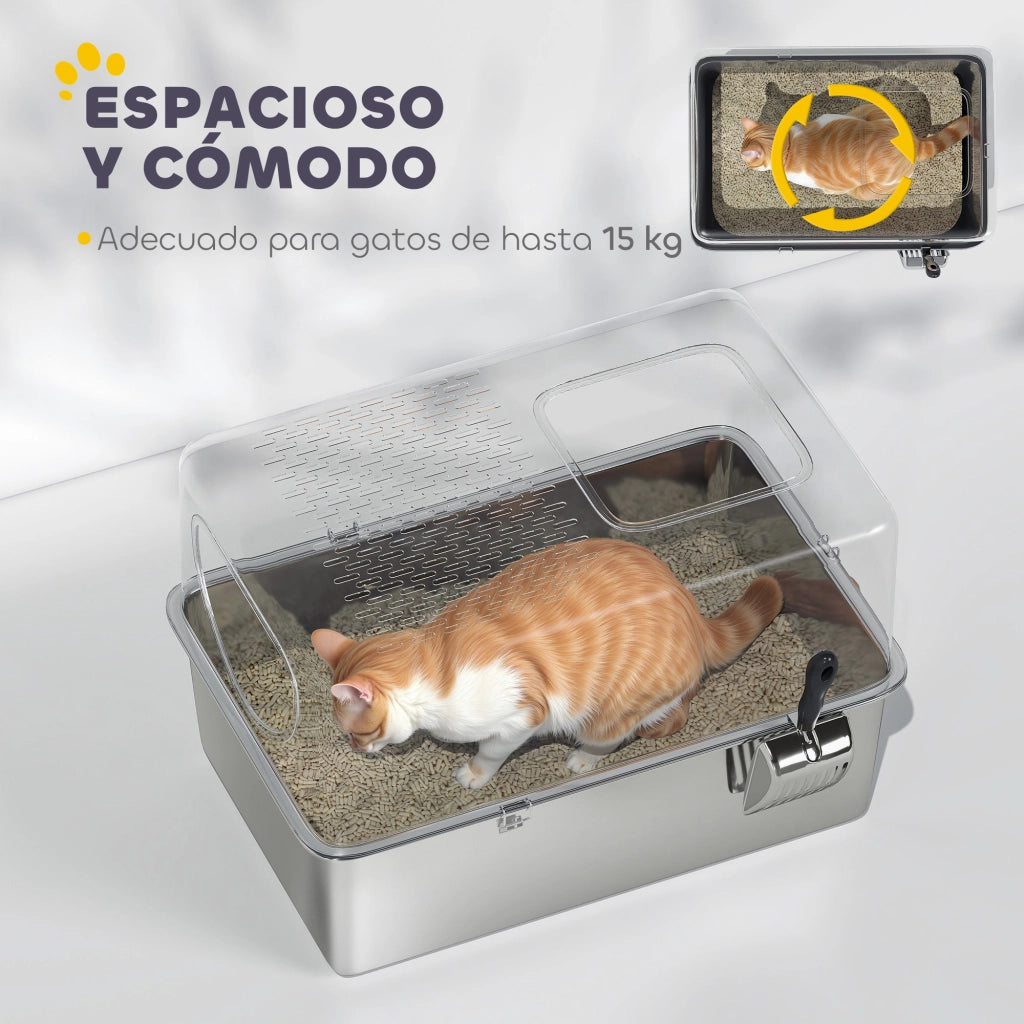 Arenero per Gatti ¨C Minimal ¨C Acciaio Inox XL