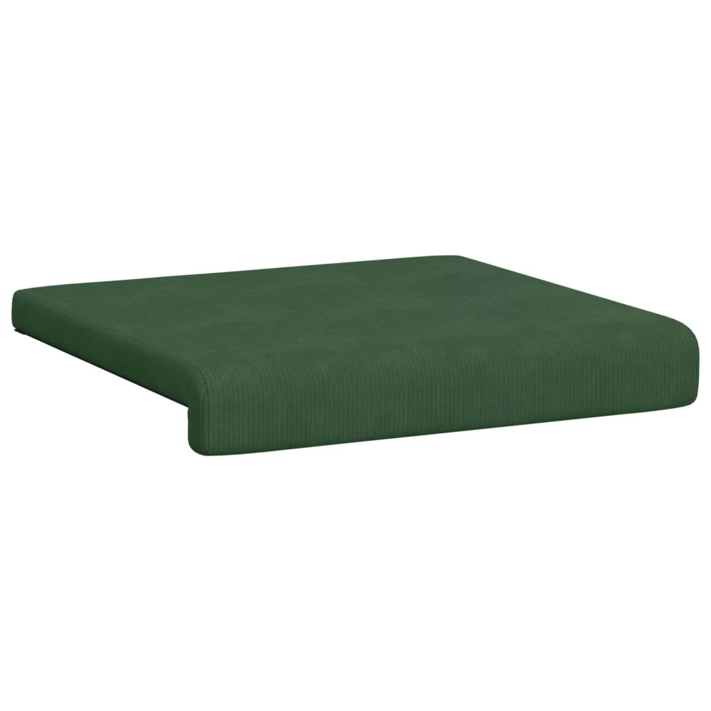 Cuscino per panchina 4 pcs corduroy Verde Scuro 42043140