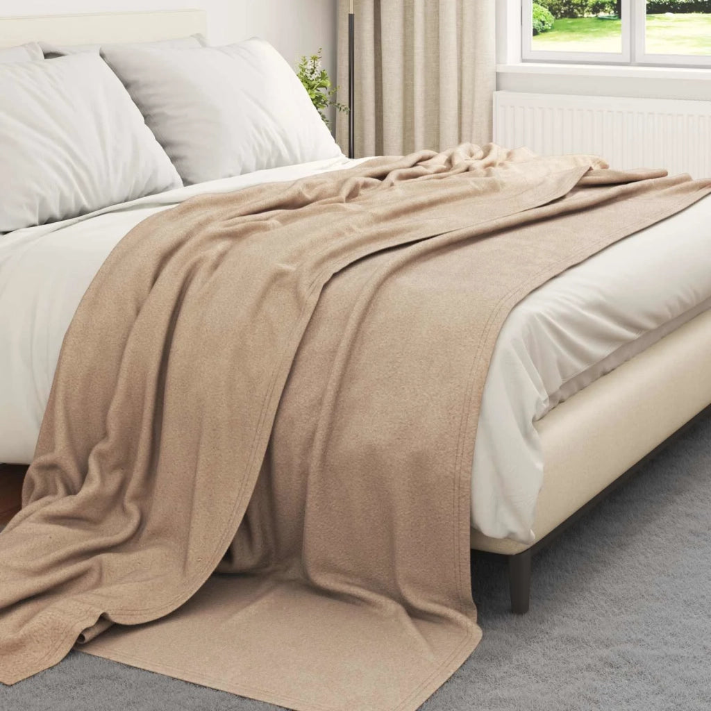Coperta Cammello 240 x 220 cm Panno 42017011