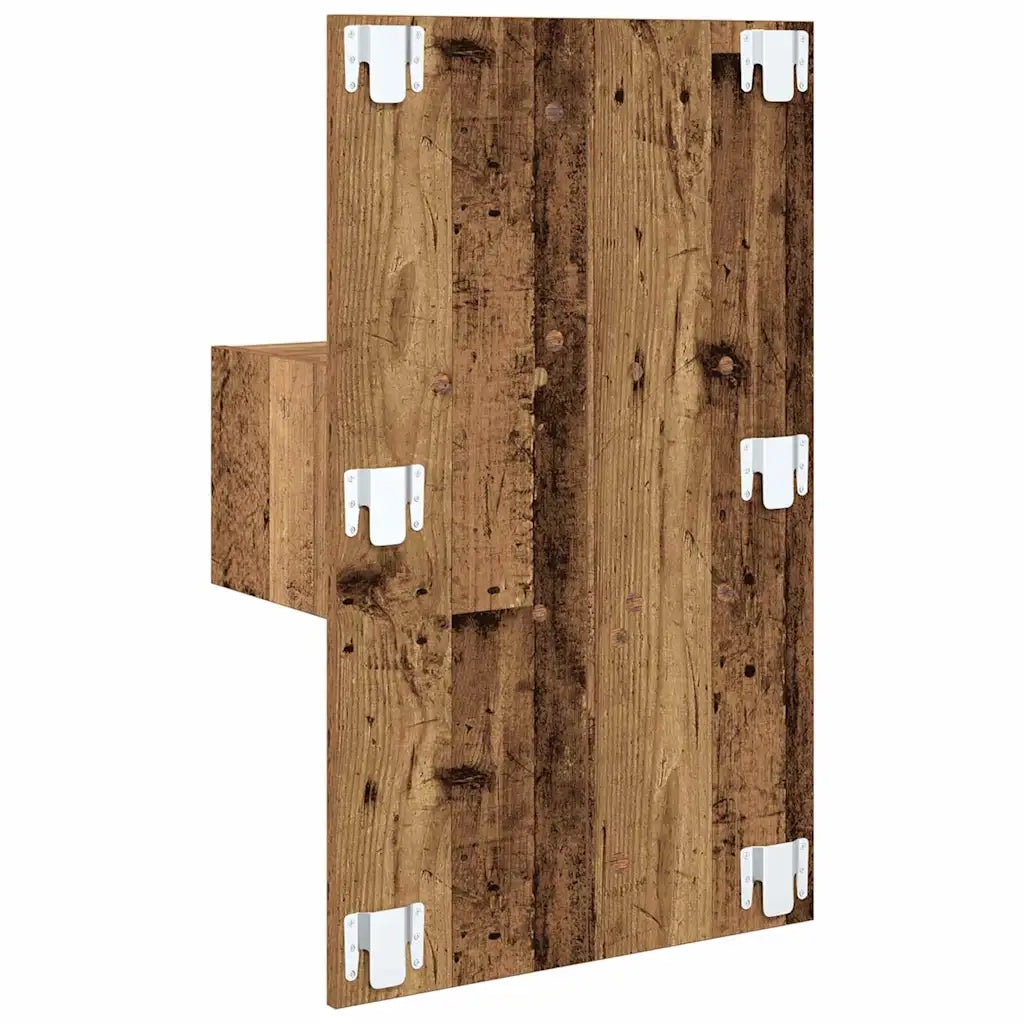 Set di 2 Comodini | Armadio da Notte | Mobiletto da notte Legno vecchio 50 x 32,5 x 80cm