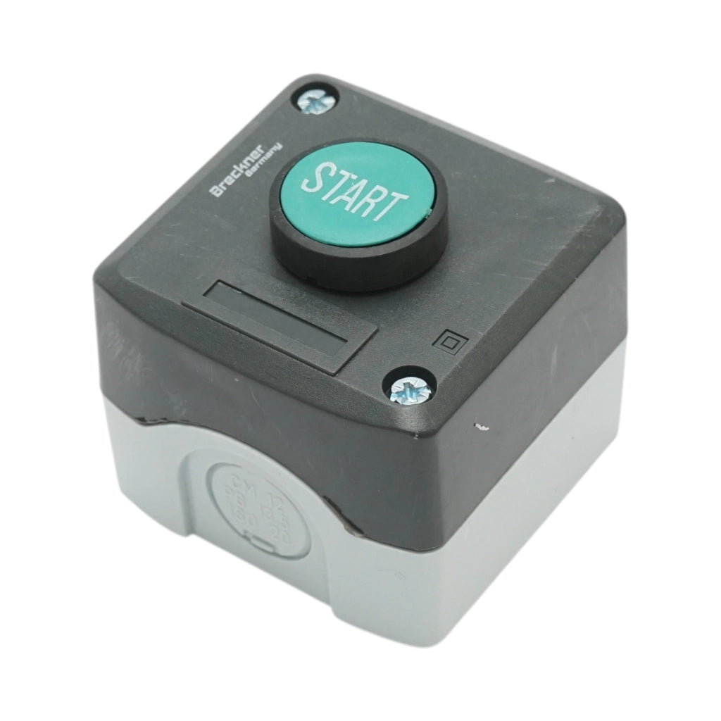Alloggiamento del pulsante di controllo START verde con ritorno 1NO Breckner Germany