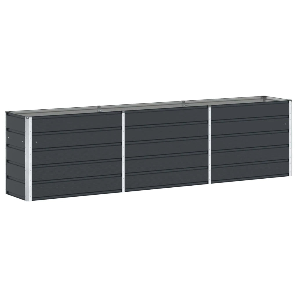 Fioriera Antracite 290 x 50 x 75 cm Acciaio zincato 42018207