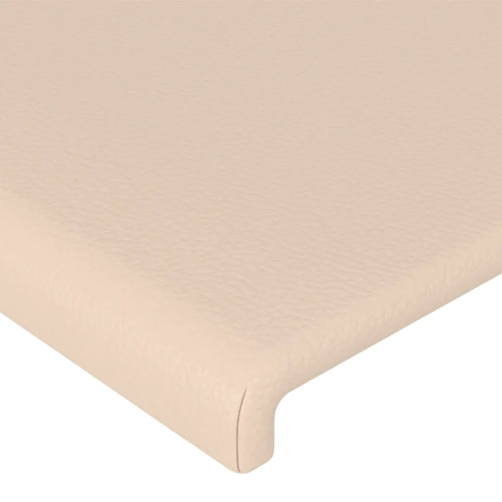 Testiera | Testata Cappuccino a LED 83x16x78/88 cm in Similpelle