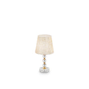 Lampade Da Scrivania - Ufficio Classico Queen Metallo Oro 1 Luce E27 Medium