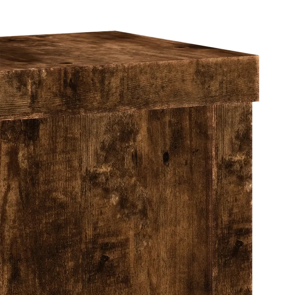 Supporti per piante | Sostegno per piante 2 pz Rovere 15x15x20 cm Legno Multistrato