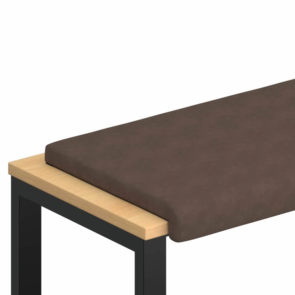 Cuscino per panchina Microfibra Marrone Profondità 35 cm 42043359