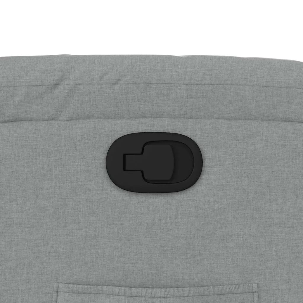 Poltrona | Sedia Relax Reclinabile in Tessuto Grigio Chiaro