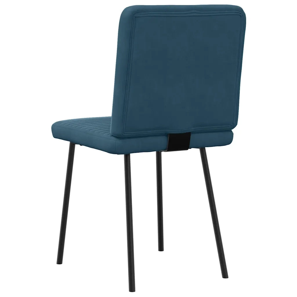 Sedie da Pranzo 2 pz Blu in Velluto 4101143