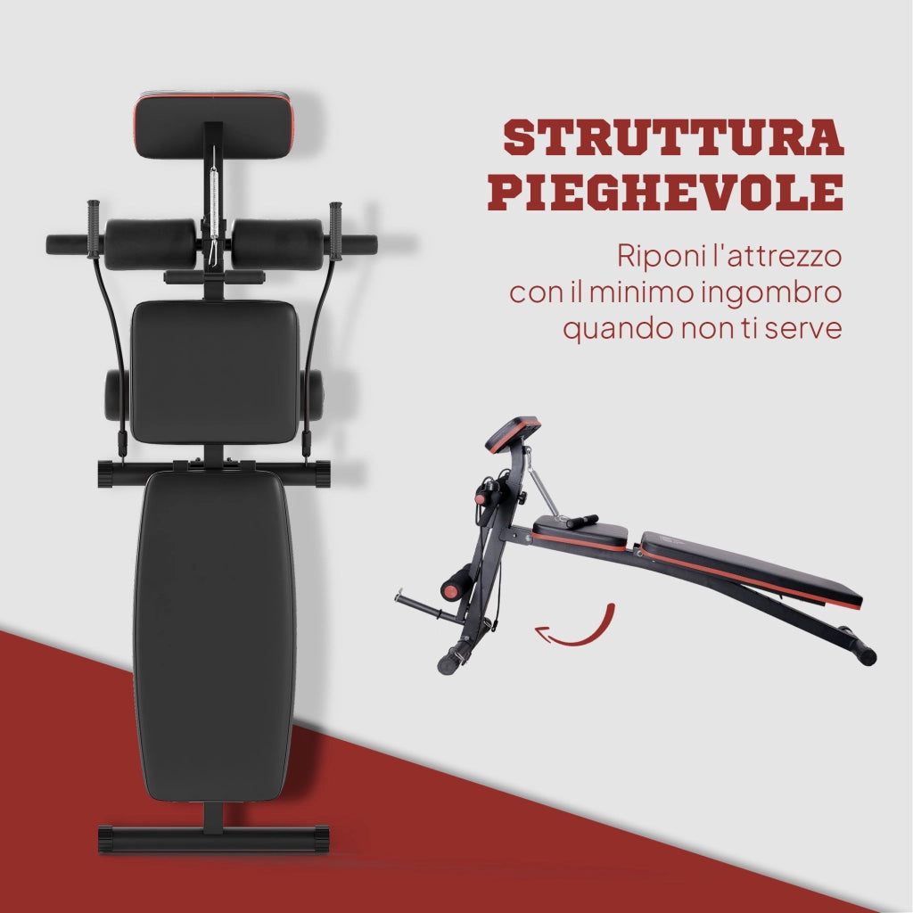 Panca Palestra Pieghevole ¨C Minimal ¨C Rosso