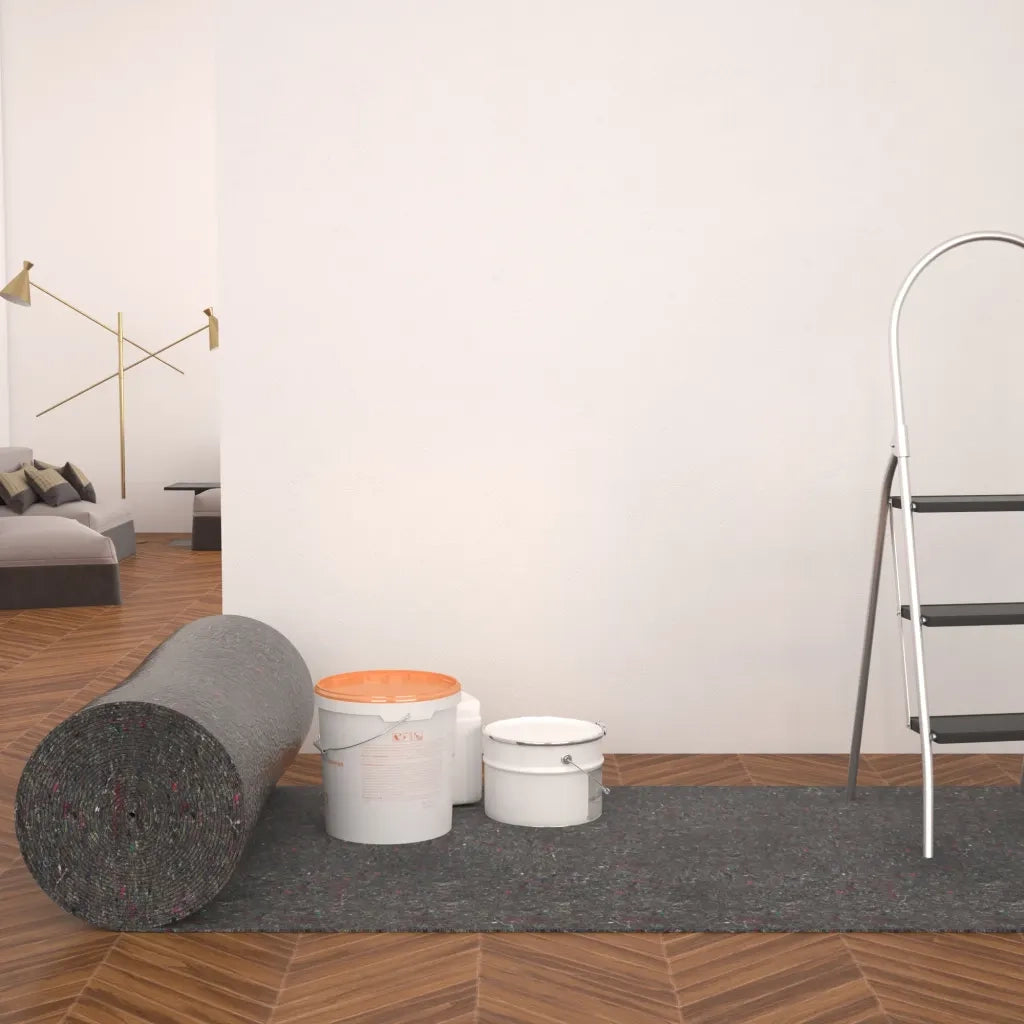 Telo Protettivo per Pittori Antiscivolo 50 m 280 g/m2 Grigio