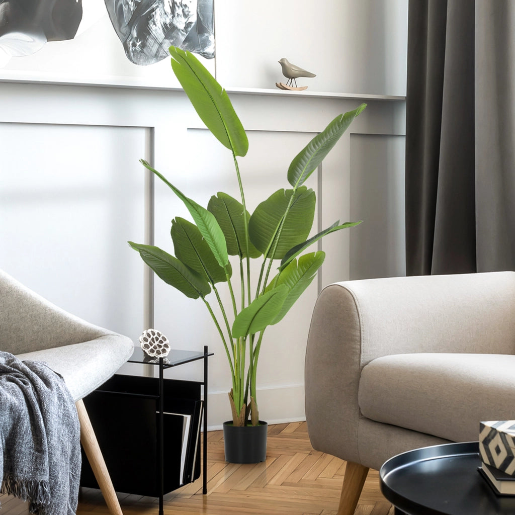 Pianta artificiale da interno 160 cm ¨C Xylo ¨C verde con vaso in plastica
