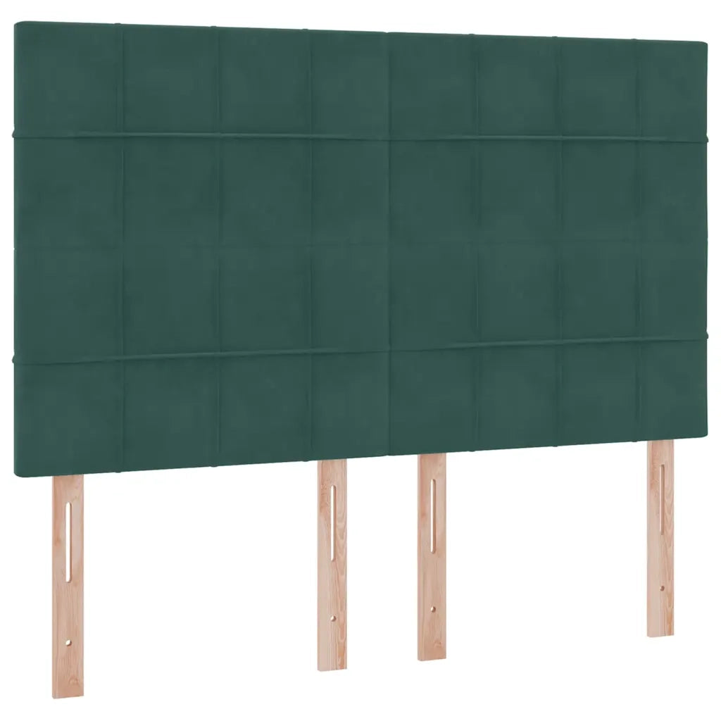 Letto con contenitore e materasso Verde Scuro 140 x 200 cm 3372036