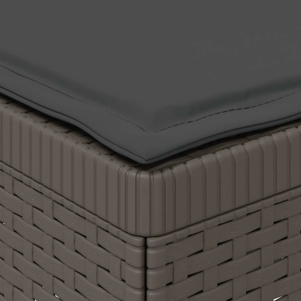 Divano da esterno-Divano da Giardino 3 posti con cuscini in look rattan PP 467811