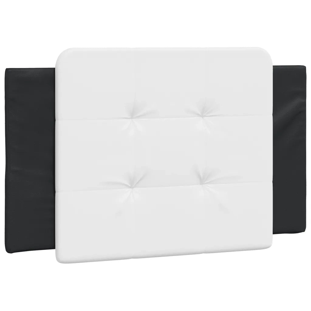 Cuscino Testiera Zadar Nero e Bianco 90 cm in Similpelle 374841