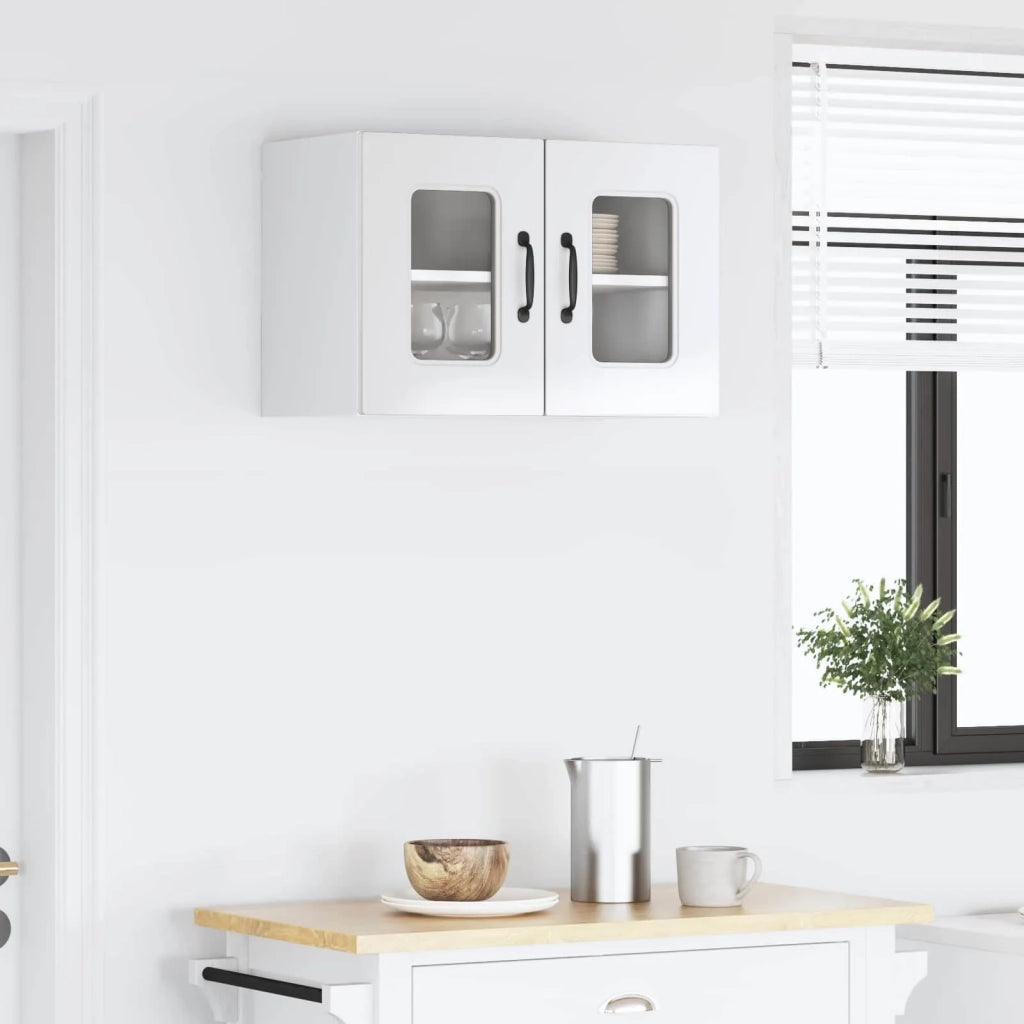 Mobile da cucina con lo scaffale-Armadio da cucina Bianco Lucido 60 x 31 x 40 cm 360499