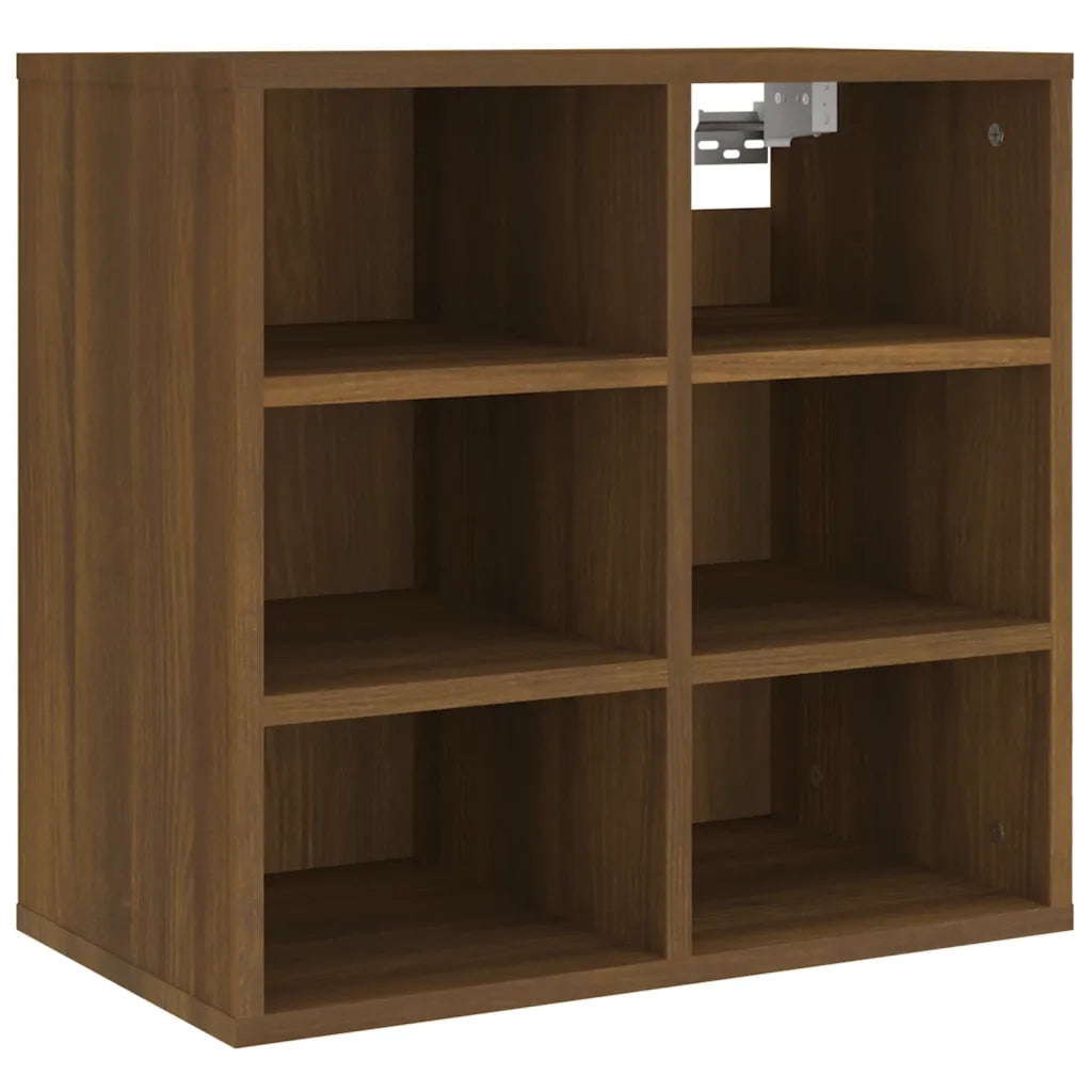 Scarpiera-Scaffale per scarpe Rovere Marrone 52,5x30x50 cm