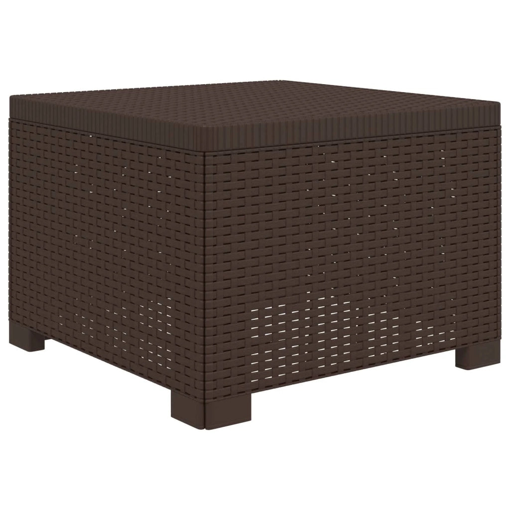 Divano da Giardino 5 Posti con Cuscini Stile Rattan PP Marrone 3444090