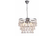 Lampadario Art Déco cristallo cromato 3xE14 Reality