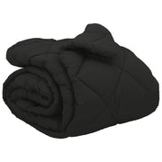 Piumone | Duvet Invernale Nero 220 x 260 cm Microfibra