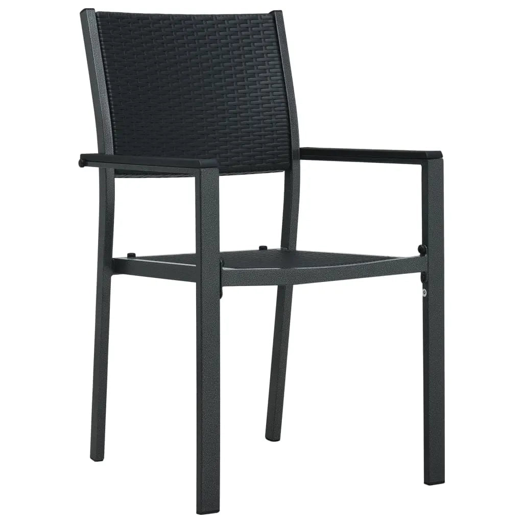 Set da Pranzo da Giardino 3 pz Nero 3099263