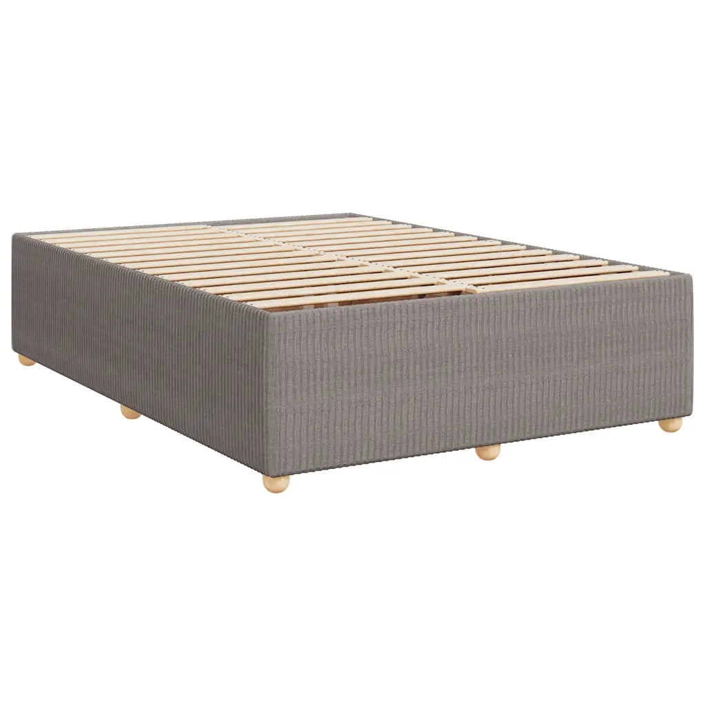 Giroletto a Molle con Materasso Tortora 140x200 cm in Tessuto 3289790